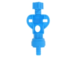 Conector para embalagem de vinho em PP azul - Instalação rápida e fácil conservação.