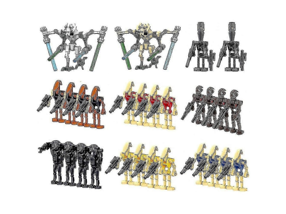 Lurelia Conjunto De 28 Soldados, Generais E Droides Com Acessórios, Minifiguras De Blocos