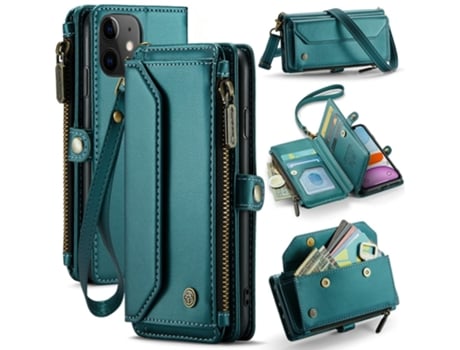 Capa Pega Para Iphone 11 Caseme Pele Sintética Verde