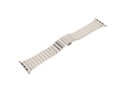 Pulseira de aço inoxidável de 49 mm para iWatch com fechos de encaixe rápido.