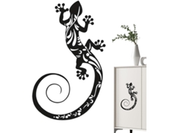 Decoração De Parede Externa Em Metal | Escultura De Lagartixa Para Pendurar