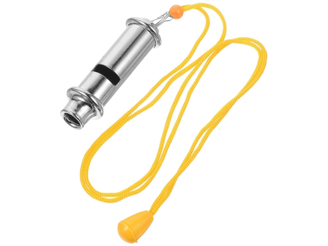 Apito De Árbitro Lurelia 1 Peça Em Aço Inoxidável Com Cordão Para Treino Desportivo E Emergência