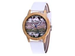 Reloj De Mujer Zhoulianfa Cuero Quartz Reloj Empresarial Duckie Blanco F 424x