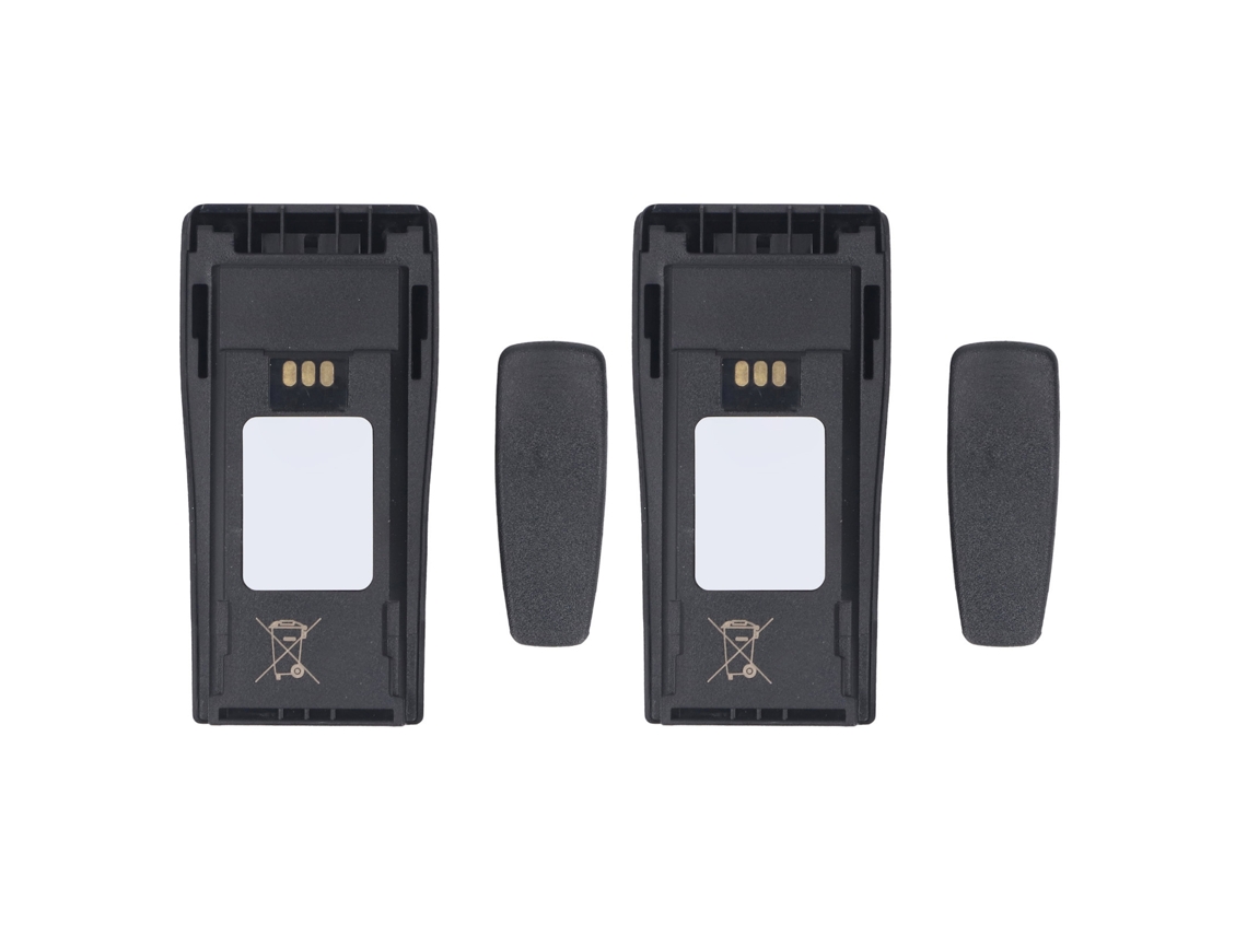 Aetheria 2 Baterias de Reposição 7.4v 2250mah para Rádio Bidirecional Cp040 Cp140 Cp150 Cp160 Cp180 com Clips de Cinto