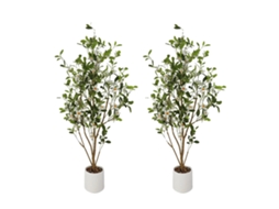 Árvore De Murta Artificial, Aparência Realista, Sem Manutenção, Branco