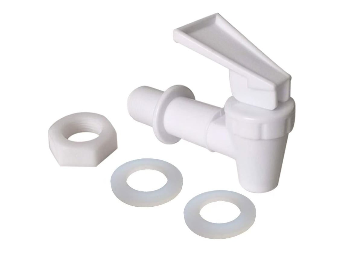 Conjunto de 4 Torneiras de Plástico Branco para recipientes, dimensões 100x61mm ZYBLSSBB
