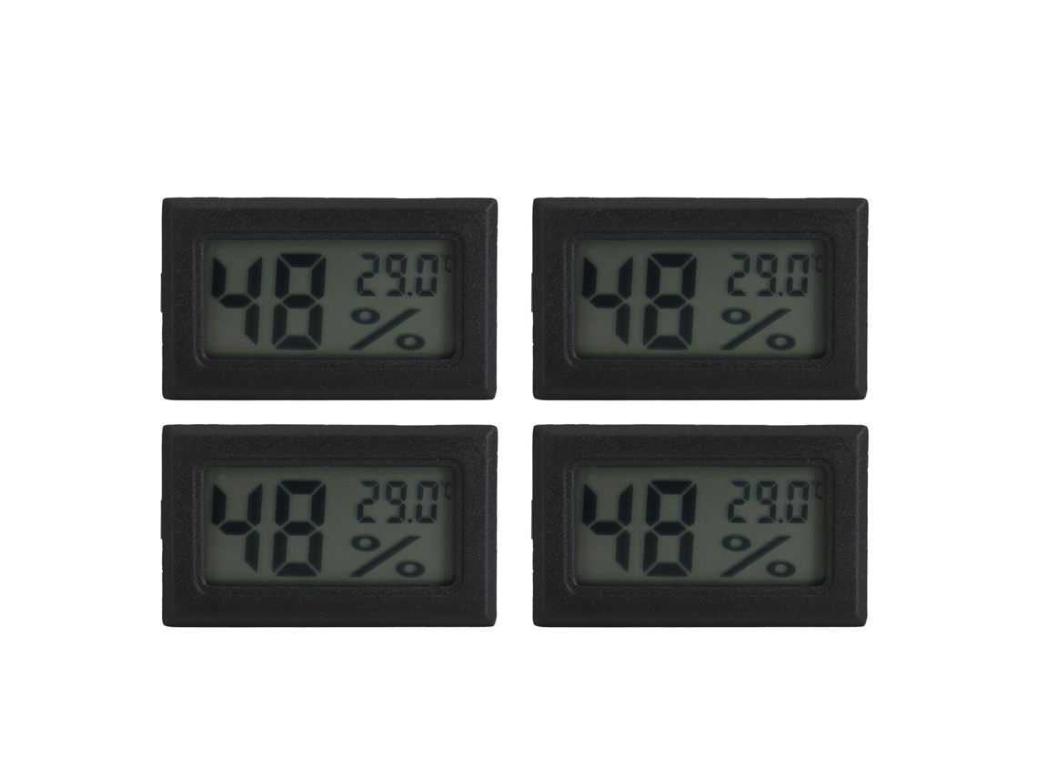 4pcs Mini Termômetro Higrômetro Digital Lcd Medidor de Temperatura Umidade para Répteis Casa S/MARCA