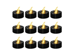 Laxiscreed Conjunto De 12 Velas Led Halloween Com Aranha E Teia Para Decoração Festiva