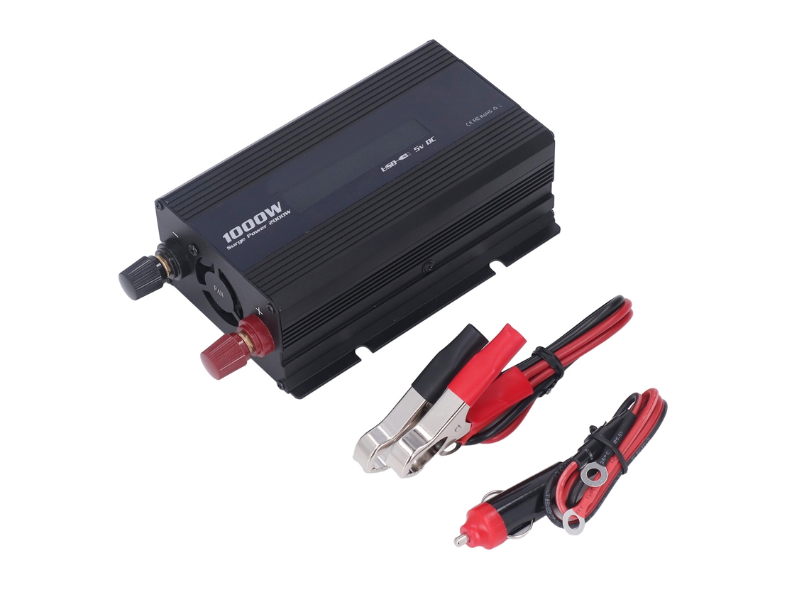 Inversor Carro 1000w Dc12v Ac220v S/MARCA