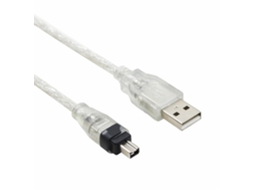 Cabo Usb Firewire Ieee 1394 Compatível Com Filmadoras Jvc Gr Dv3000, Gr Dv4000 E Dv500e
