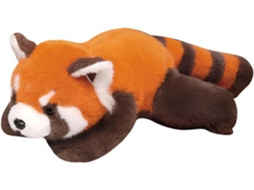 Brinquedo de Pelúcia Panda Vermelho, Pequeno, Fofo E Macio, Em