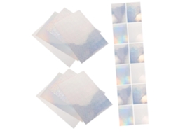 Supvox 20-folhas De Adesivos Holográficos A4, Autoadesivos Para Impressoras Jato De Tinta E Laser, Papel Pet Resistente