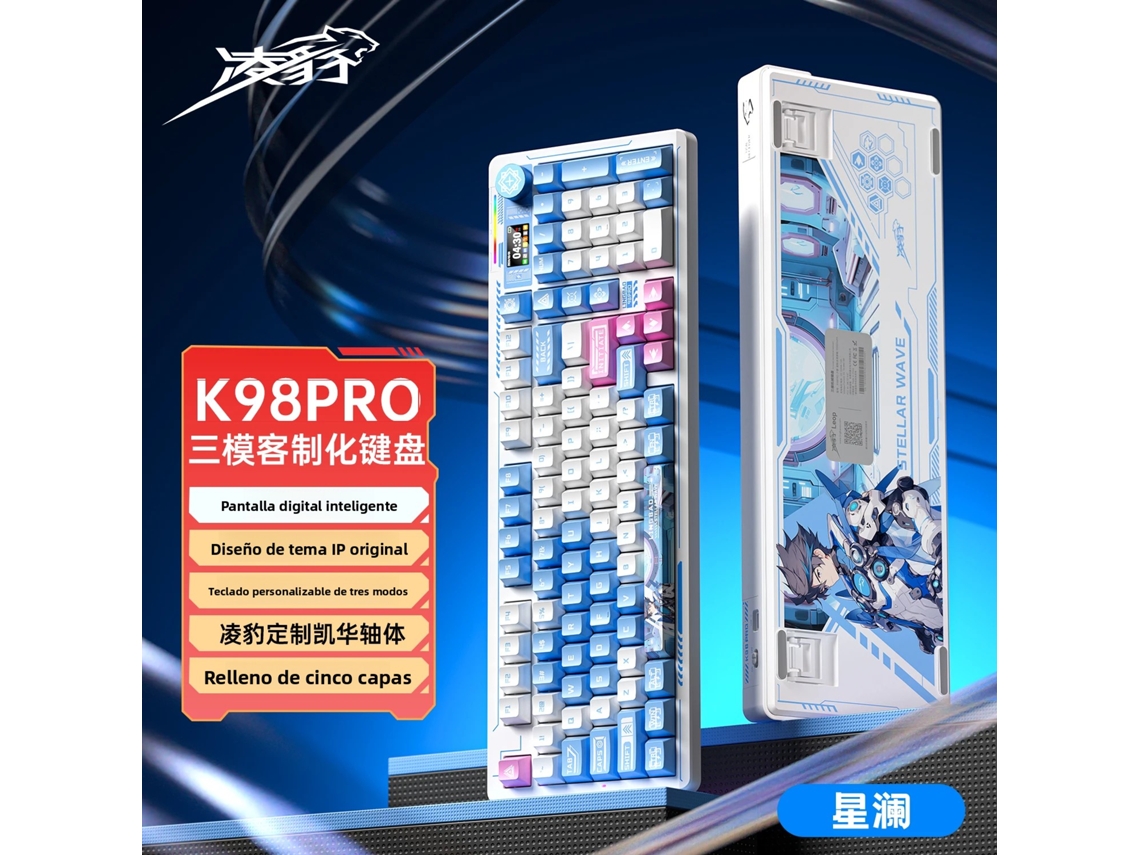 Teclado Mecânico MDUG Bluetooth, Sem Fio, 3 Modos, para Trabalho e Jogos