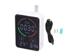 Detector de qualidade do ar com medidor digital de co2, temperatura e humidade LAXISCREED