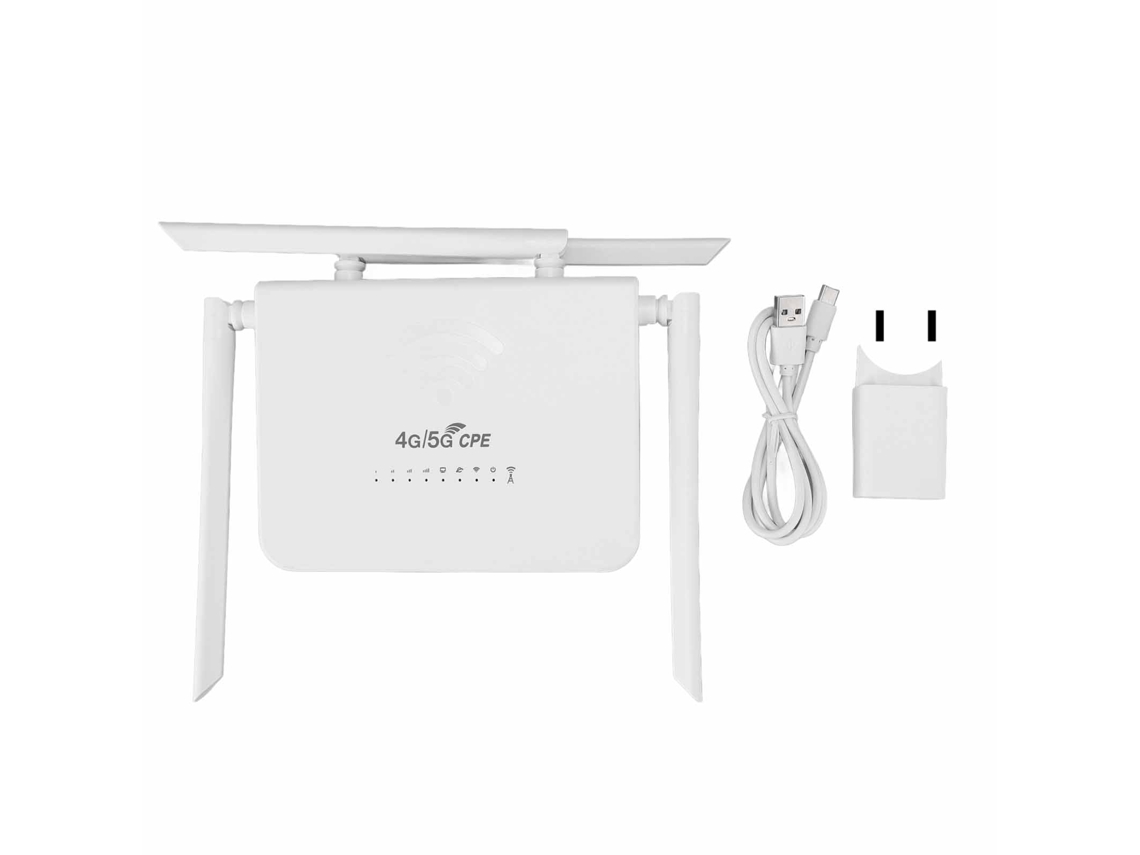 Roteador Outdoor Cpe Com Rede 4g Lte, Velocidade 300mbps, Slot Sim E Quatro Antenas.