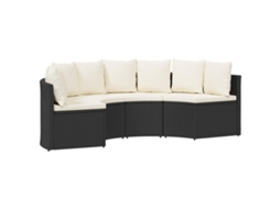 Vidaxl Conjunto De Sofás 2 Unid. Preto