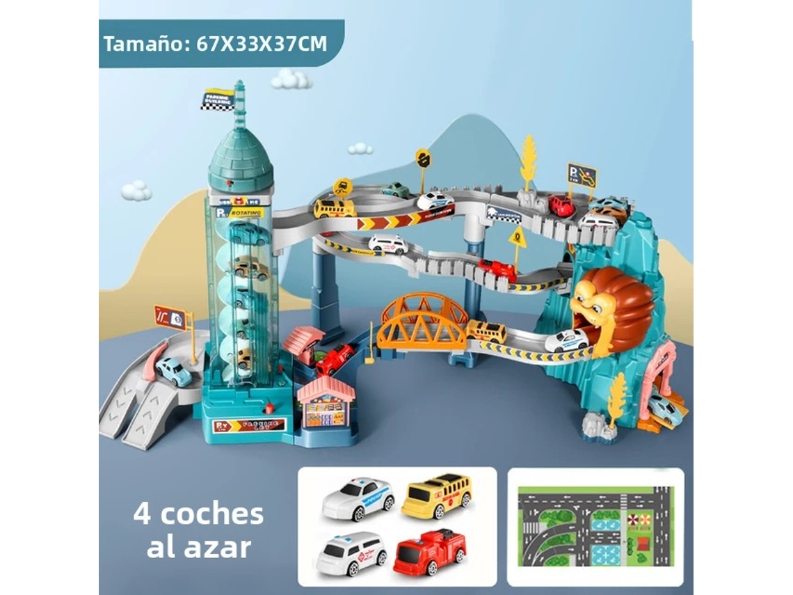 Brinquedo de Dinossauro, Vagão de Trem com Estacionamento e Trilhos para Aventuras, Feito de Plástico Abs. MDUG