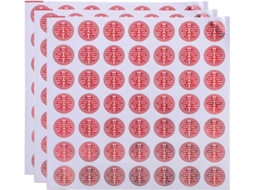 Adesivos Vermelhos Casamento Chinês 10 Folhas Lacre Tradicional Decoração Festiva Envelopes Presentes Eventos GOKOCO
