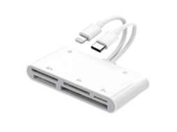 Leitor de Cartões 8 em 1 com Entrada para Fone X/TAISHENGDA