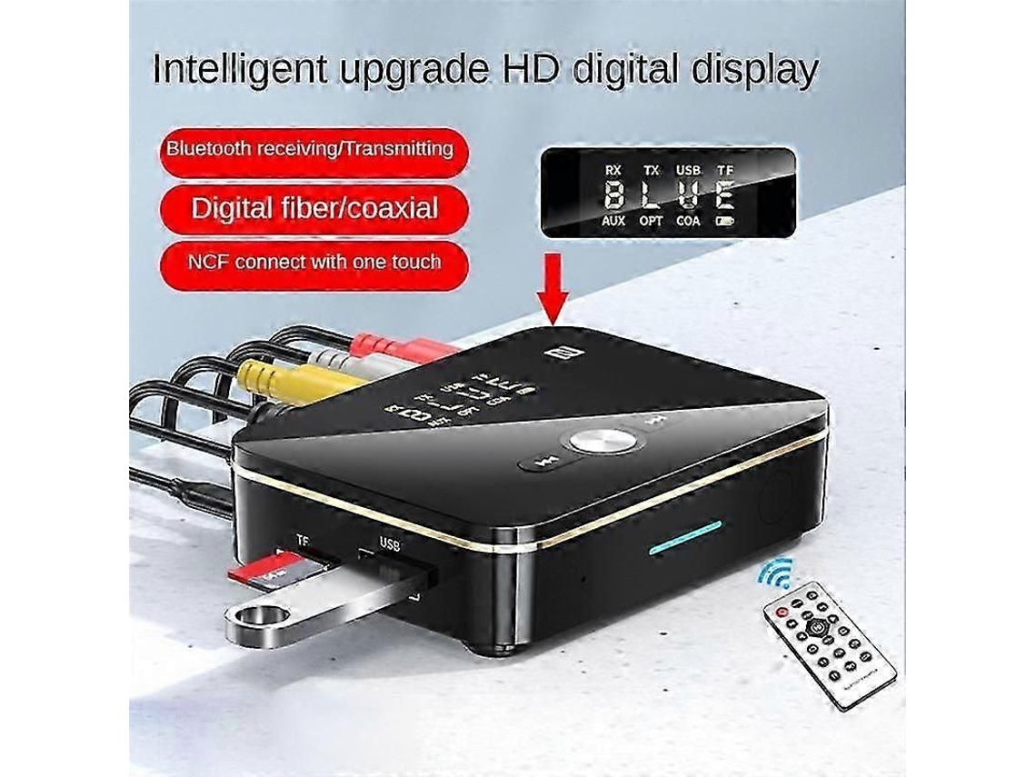 Adaptador Bluetooth com Display Digital Nfc, Receptor e Transmissor Bluetooth 5.0 GOKOCO