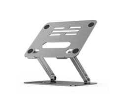 Qu P43 Suporte De Segurança Dobrável Ajustável Para Laptop Em Liga De Alumínio Prateado Slowmoose