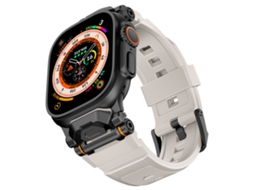 Bracelete para Apple Watch 42/44/45/49mm luz Estelar negra XIAOMOYU