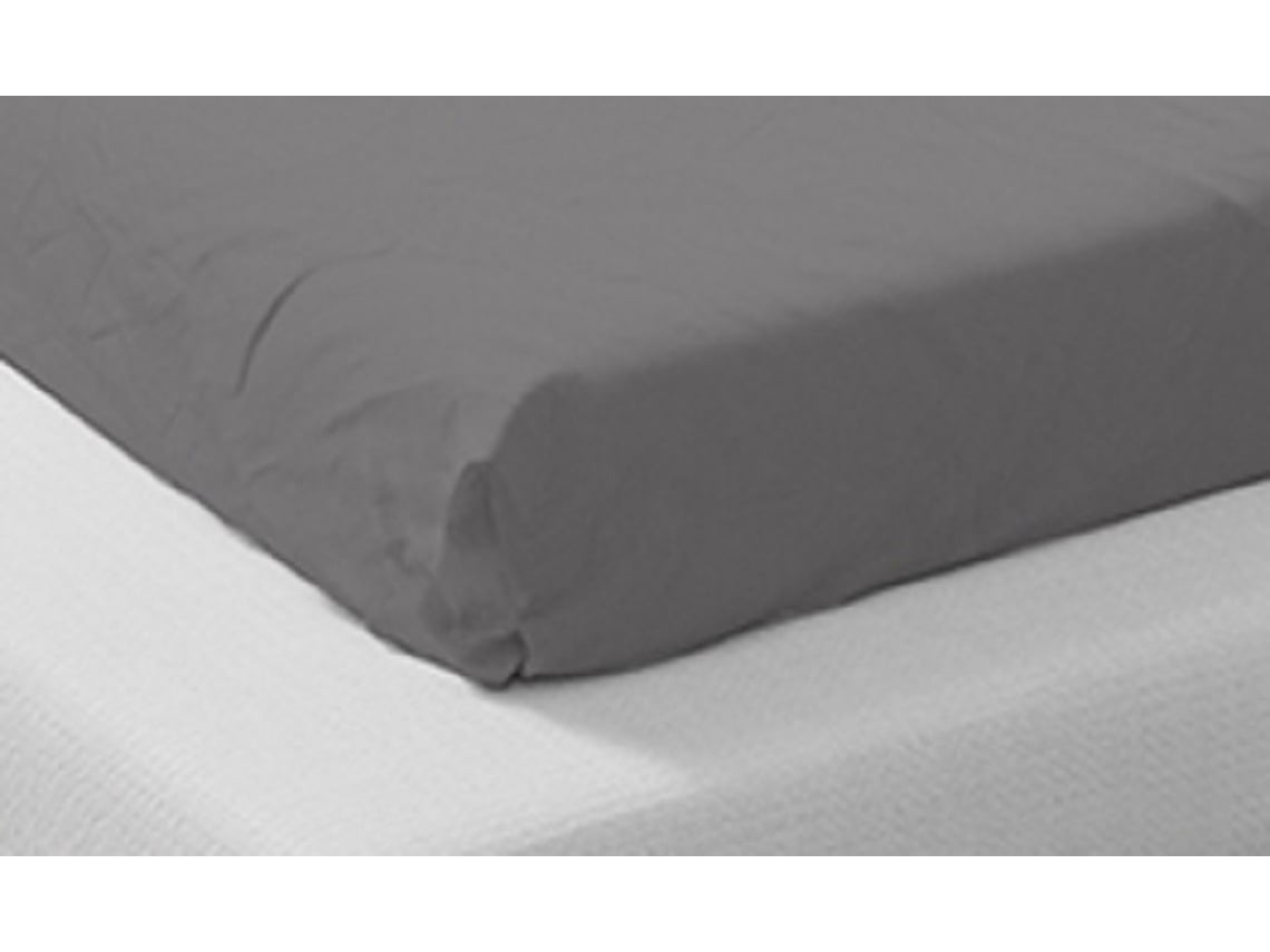 Lençol De Algodão Orgânico M`DECO (Anthracite - 160X200cm)