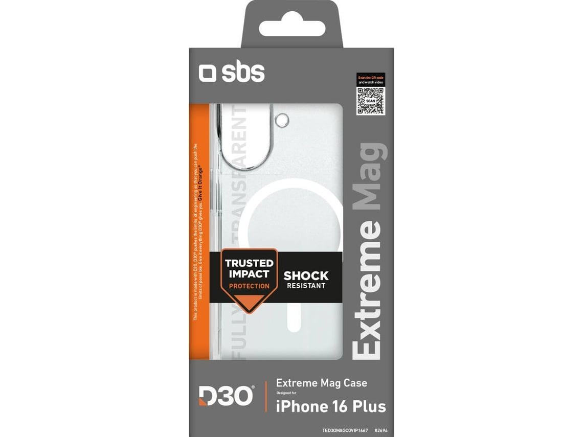 Capa SBS Extreme MagSafe iPhone 16 Plus (Outlet Caixa Aberta - Transparente)