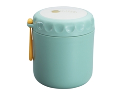 Caneca Térmica de Aço Inoxidável 304 Selada Anti vazamento para Sopa Alimentos Casa Escola Escritório Verde | S/MARCA