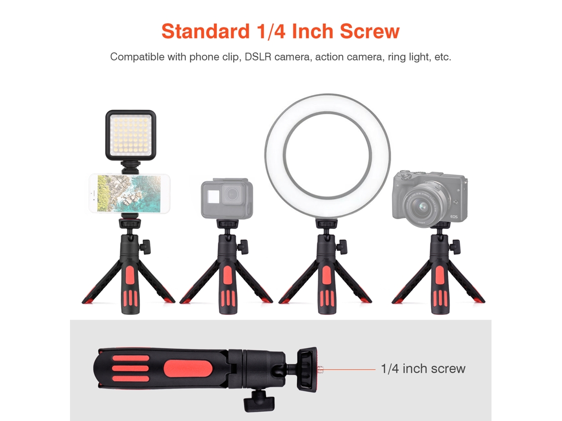 Luz Led Para Vídeo E Conferências Com Tripé, Ideal Para Trabalho Remoto E Streaming