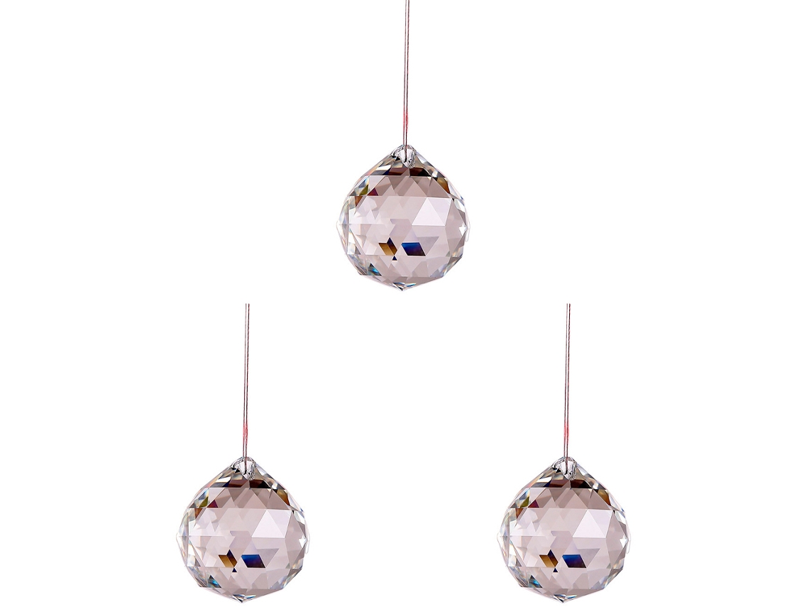 Prismas Elegantes De Bola De Cristal, Coletor De Sol Feng Shui Decorativo Para Janelas E Jardins (40 Mm)