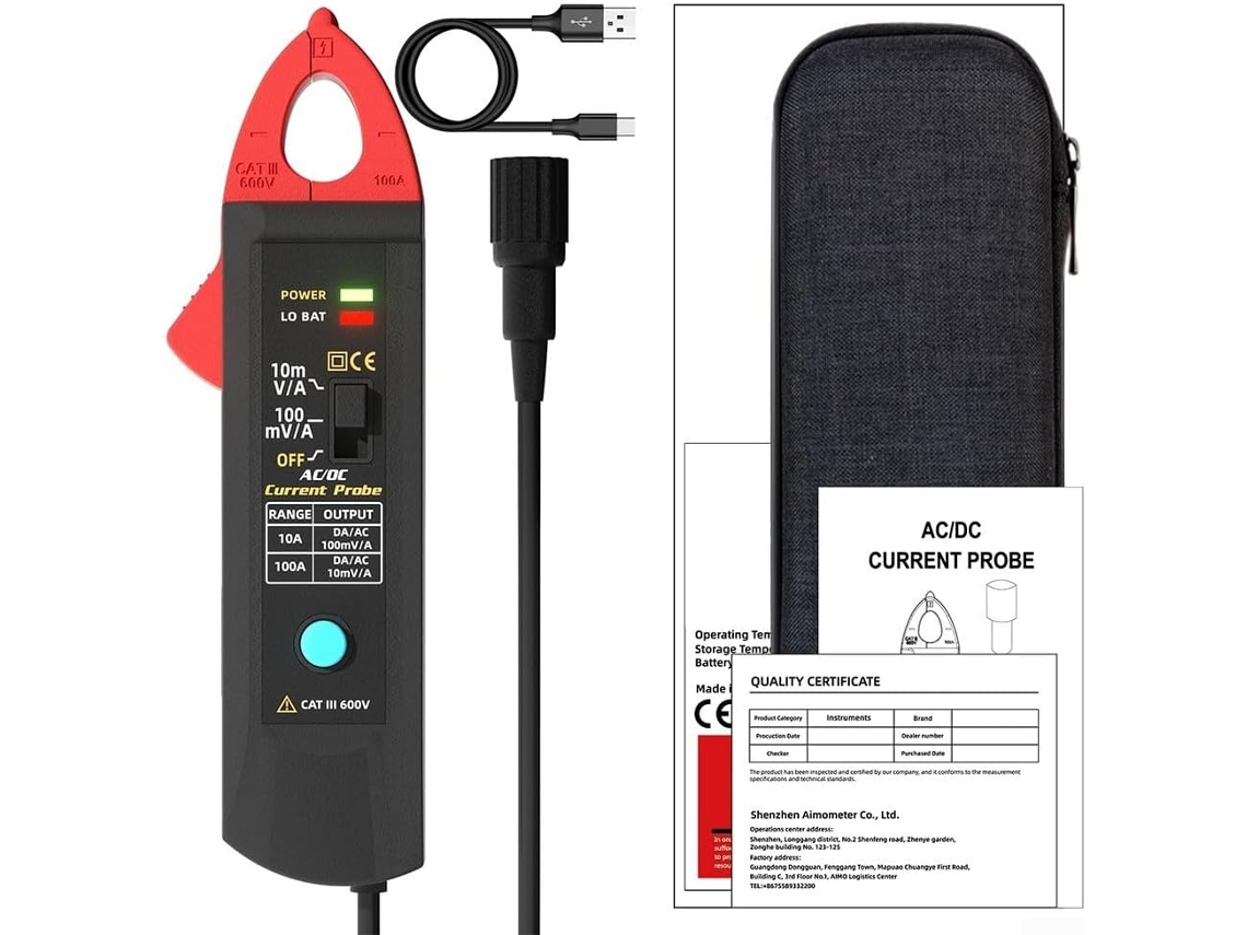 Amperímetro Ac/dc De 100a Com Interface Bnc