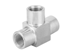 Laxiscreed Conector De Tê De Tubo De Três Vias Com Rosca Bspp Em Aço Inoxidável