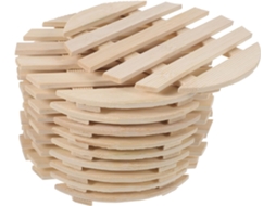 Tapete Para Panela: O Porta-copos De Bambu É Adequado Para Acomodar Todos Os Tipos De Xícaras E Canecas,