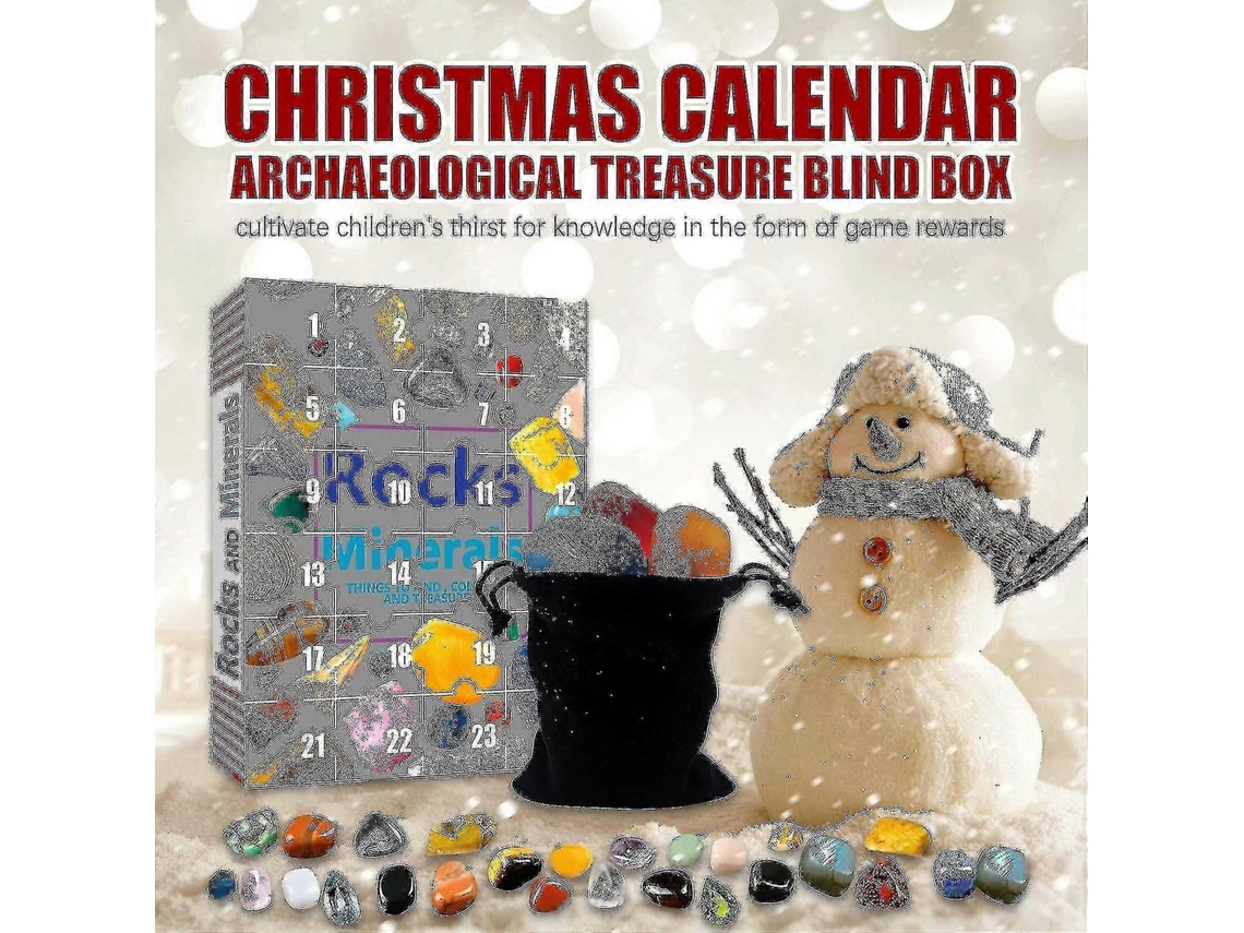 Calendário Do Advento Com Coleção De Rochas