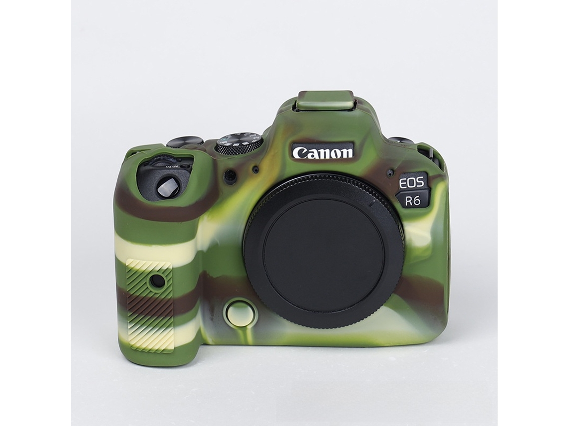 Capa Protetora De Silicone Antirriscos Para Canon Eos R6/r6 Mark Ii Camuflagem Digitallab