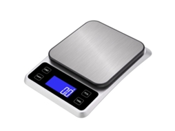 Balança Digital De Cozinha 3kg, Display Lcd, Aço Inoxidável - Acessório Doméstica