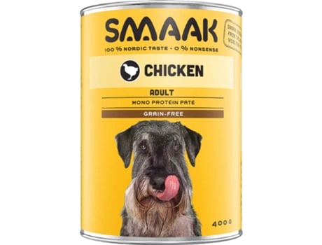 Comida úmida Para cães adultos Sem grãos Frango Lata Smaak