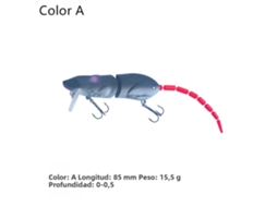 (estilo A) Isca Artificial De Plástico Em Formato De Rato, 15,5 Cm, Tipo Flutuante, Para Pesca.