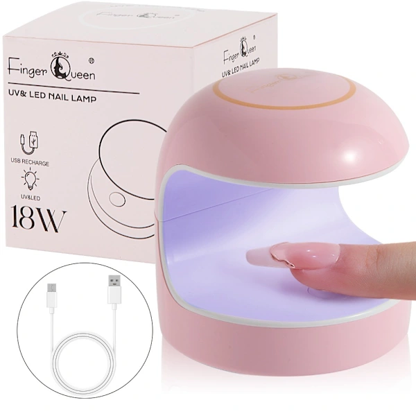 Secador De Unhas Com Lâmpada Led E Ferramentas Para Manicure