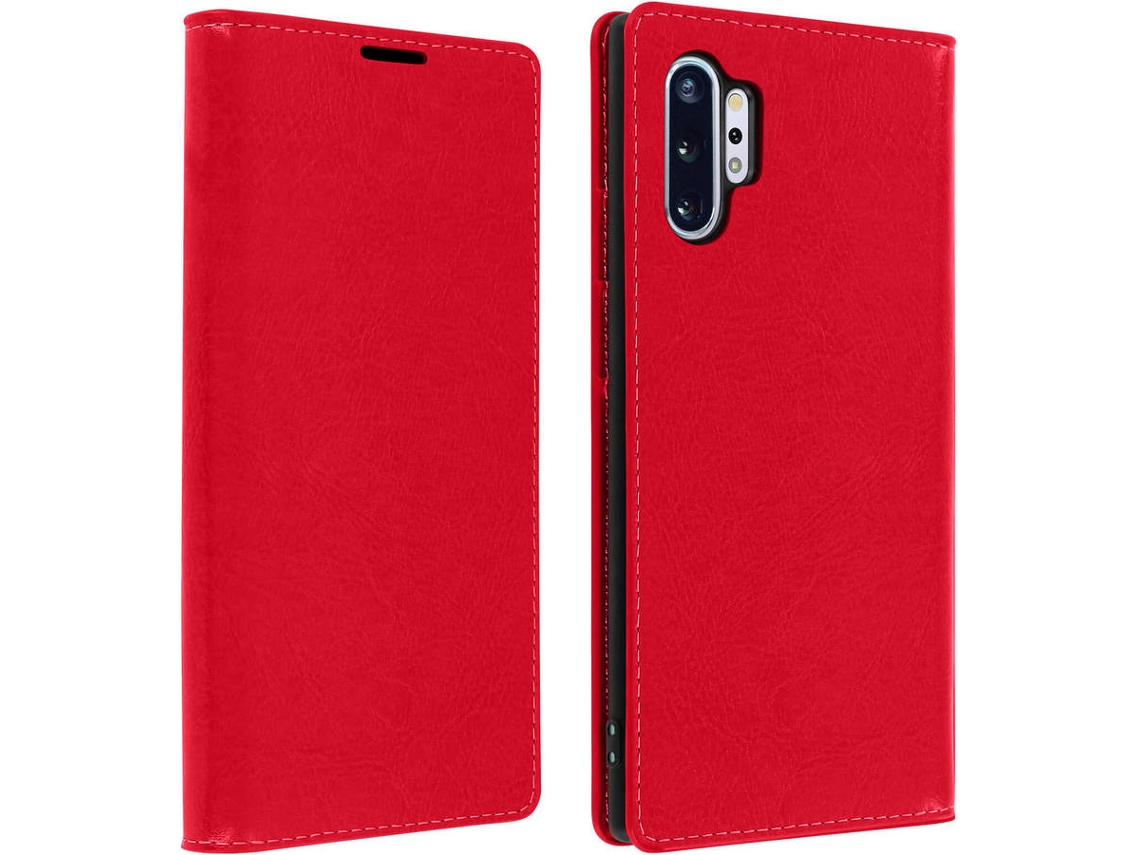 Capa Samsung Galaxy Note 10+ AVIZAR Wallet Vermelho