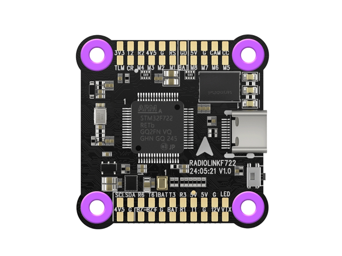Radiolink F722 F7 Controlador Voo 2 8 Eixos Multirotor Porta Dji 6 Pinos Betaflight Inav Drones Corrida Fpv MDUG