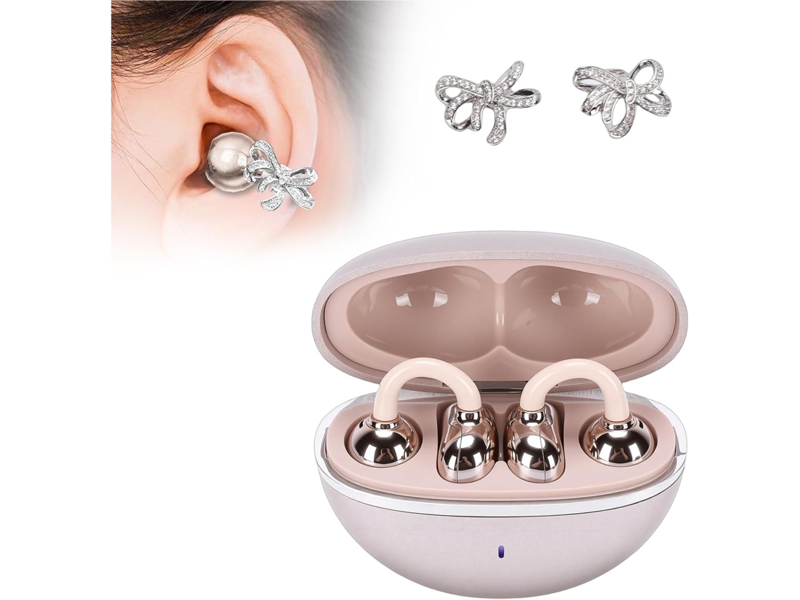 Fones De Ouvido Com Clipe Orelha Aberta, Sem Fio Bluetooth 6.0,