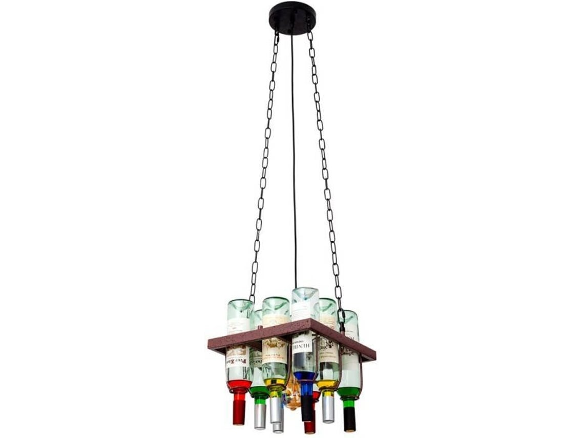 Candeeiro de Teto FABRILAMP Bodega (Castanho Rústico - E27 - Máx. 60W ...