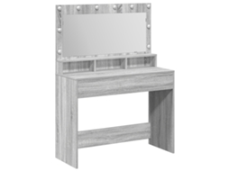 Conjunto 1 Mesa De Vestir Vidaxl Cinzento Derivados De Madeira (100 X 41 X 135 Cm)