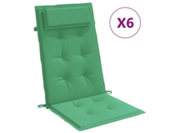 Highback Chair Cushion, Highback Chair Cushions Vidaxl Verde Tecido (n/a)