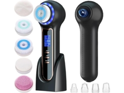 Esfoliante Facial Com Tela Lcd Escova De Limpeza Facial Recarregável Ipx7 À Prova Dágua 3 Em 1 Removedor De Cravo A Vácuo Para Esfoliação Yizhood