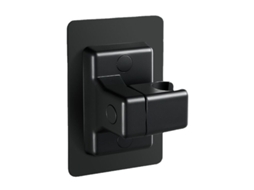 Lurelia Suporte Adesivo Para Chuveiro Abs Preto Rotação 360º Ajustável Universal Autoadesivo Ref 311