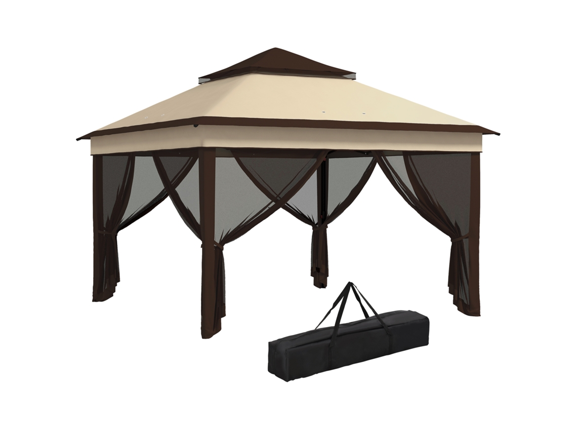 Toldo Manual com Manivela 350x120x210 cm ZACHARY
