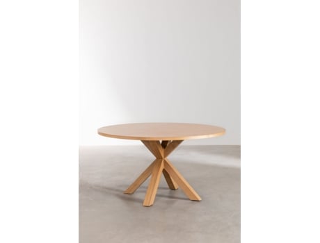 Mesa de Refeição SKLUM Pleven (Castanho - MDF - 75 cm)